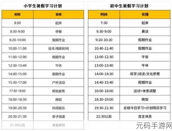 女生暑假30天自我提升计划表,1. "30天女生暑假自我成长与提升攻略